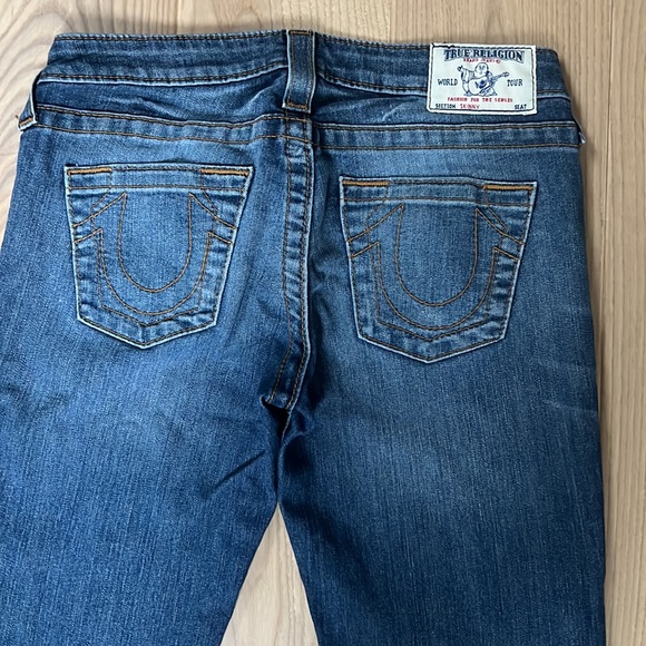 True Religion World Tour Section Skinny Low Waist Skinny Denim Jeans Size 27 Y2K - Picture 9 of 15